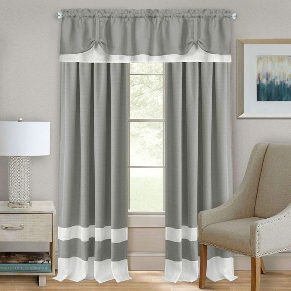 Ben&Jonah PrimeHome Collection Kate Rod Pocket Window Curtain Panel - 52x63 - - Picture 3 of 3